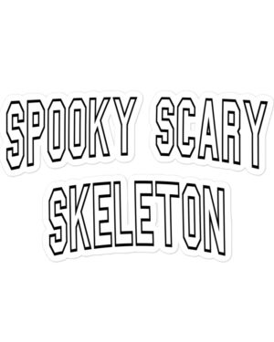 Spooky Scary Skeleton Sticker